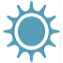 Blue sun icon